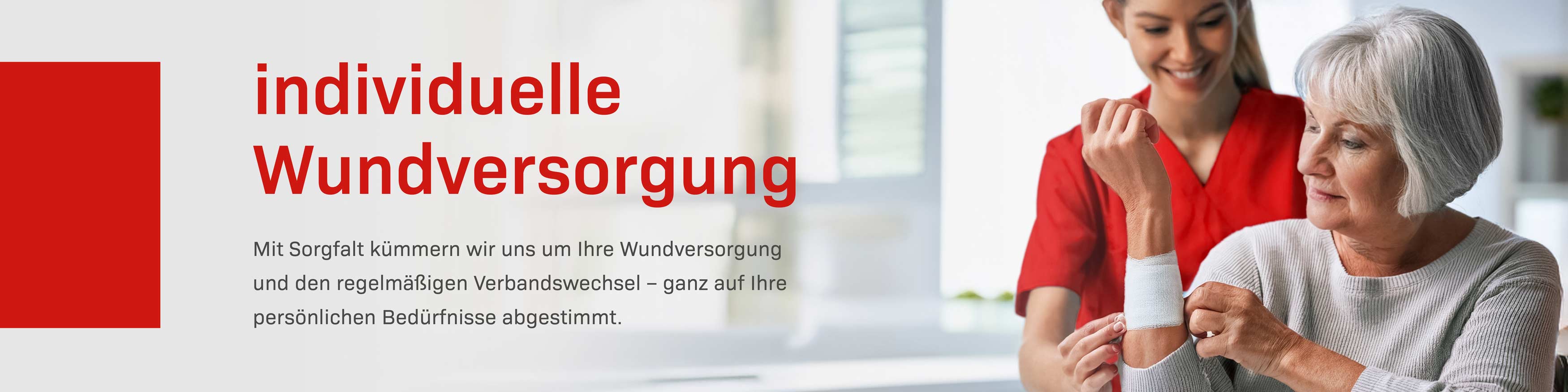 Banner: individuelle Wundversorgung